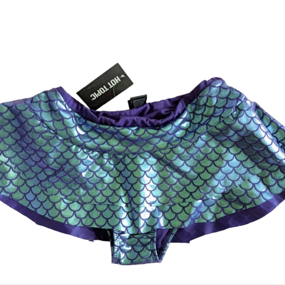 Hot Topic Disney The Little Mermaid Scale High-Waisted Swim Bottom